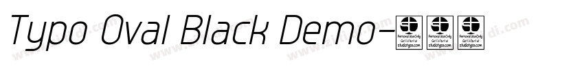 Typo Oval Black Demo字体转换
